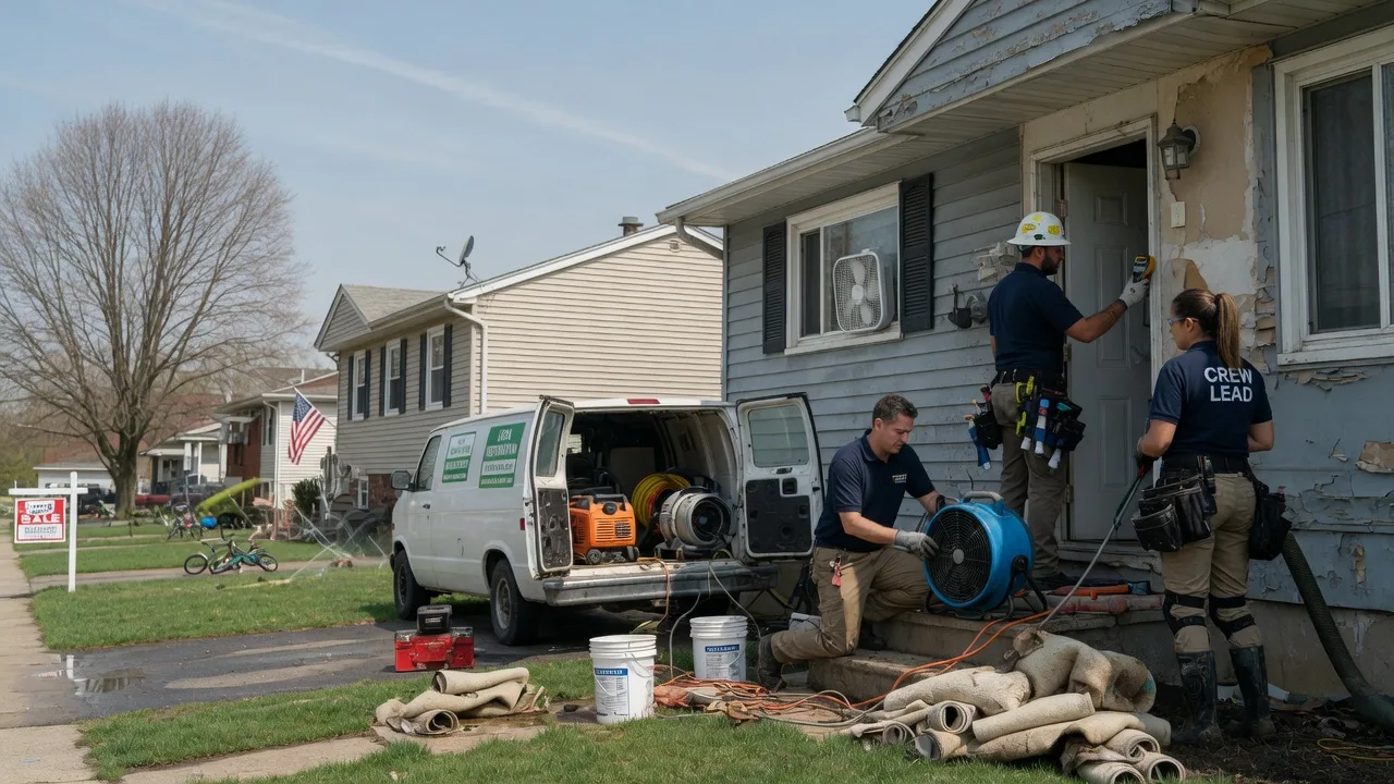 Flood Cleanup in Dagus Mines, PA near me
